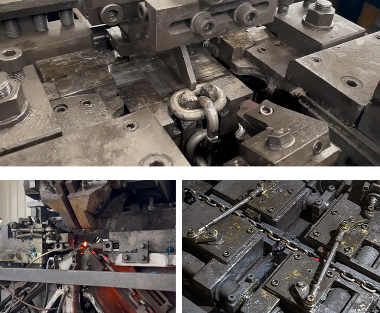 Round steellink chain making machine