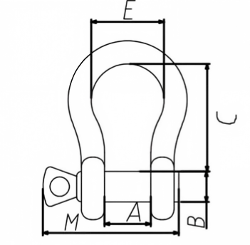 锚G2130 38  Bolt Type Anchor Shackle(1).png